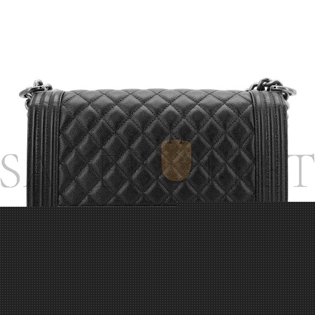 Ch*el master caviar quilted medium boy flap black a67086 (25*15*9cm)